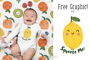 Watercolor Fruit with & without Face, a Food Illustration by Ashley Katrina (Thumbnail 9 of 10)