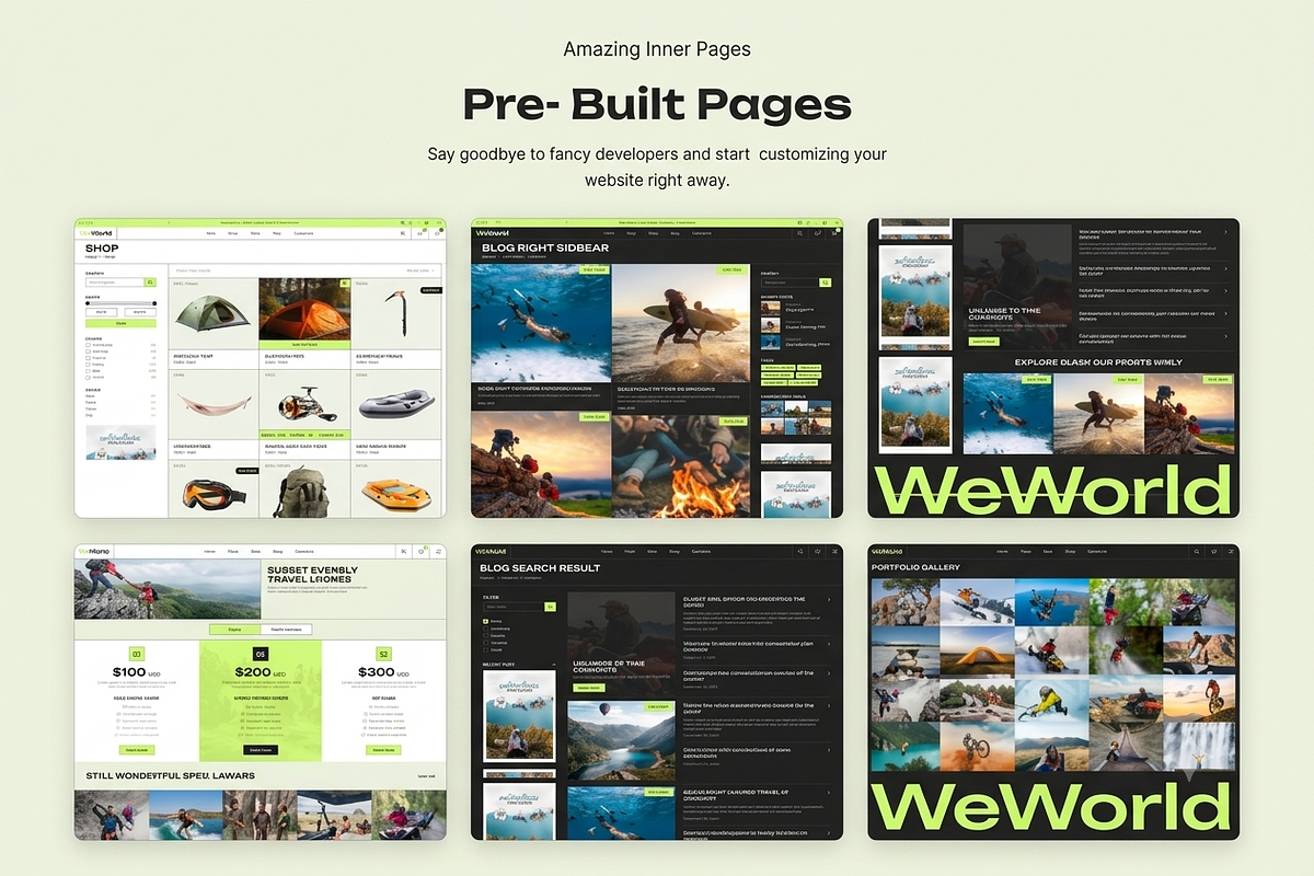 Woworld - Hiking WordPress Theme, a WordPress Template by ThemesRain (Photo 2 of 3)
