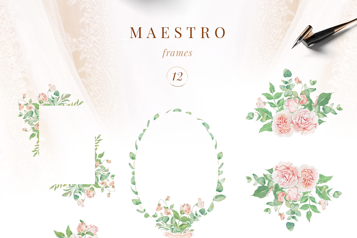 Musical instrument flower clipart, an Illustration by MariGraphic boutique (Photo 5 of 11)