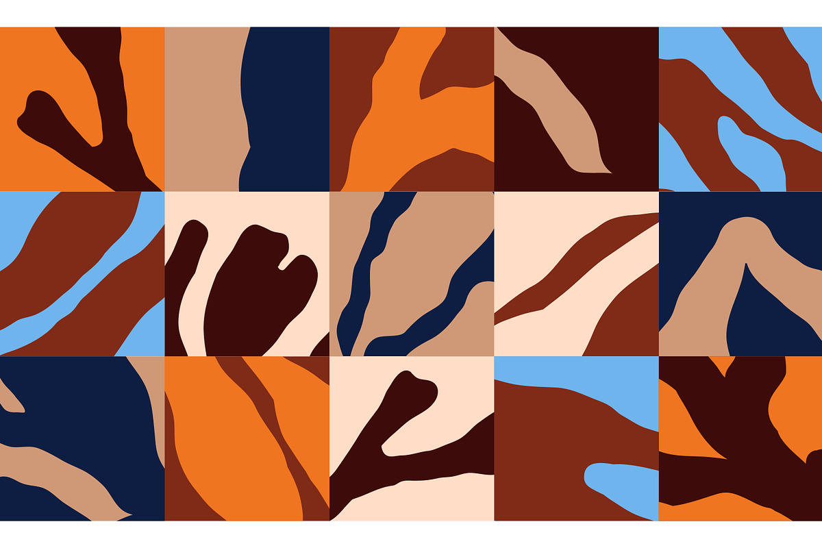 Abstract organic grid backgrounds, a Decorative Illustration by Good Studio (Photo 3 of 7)