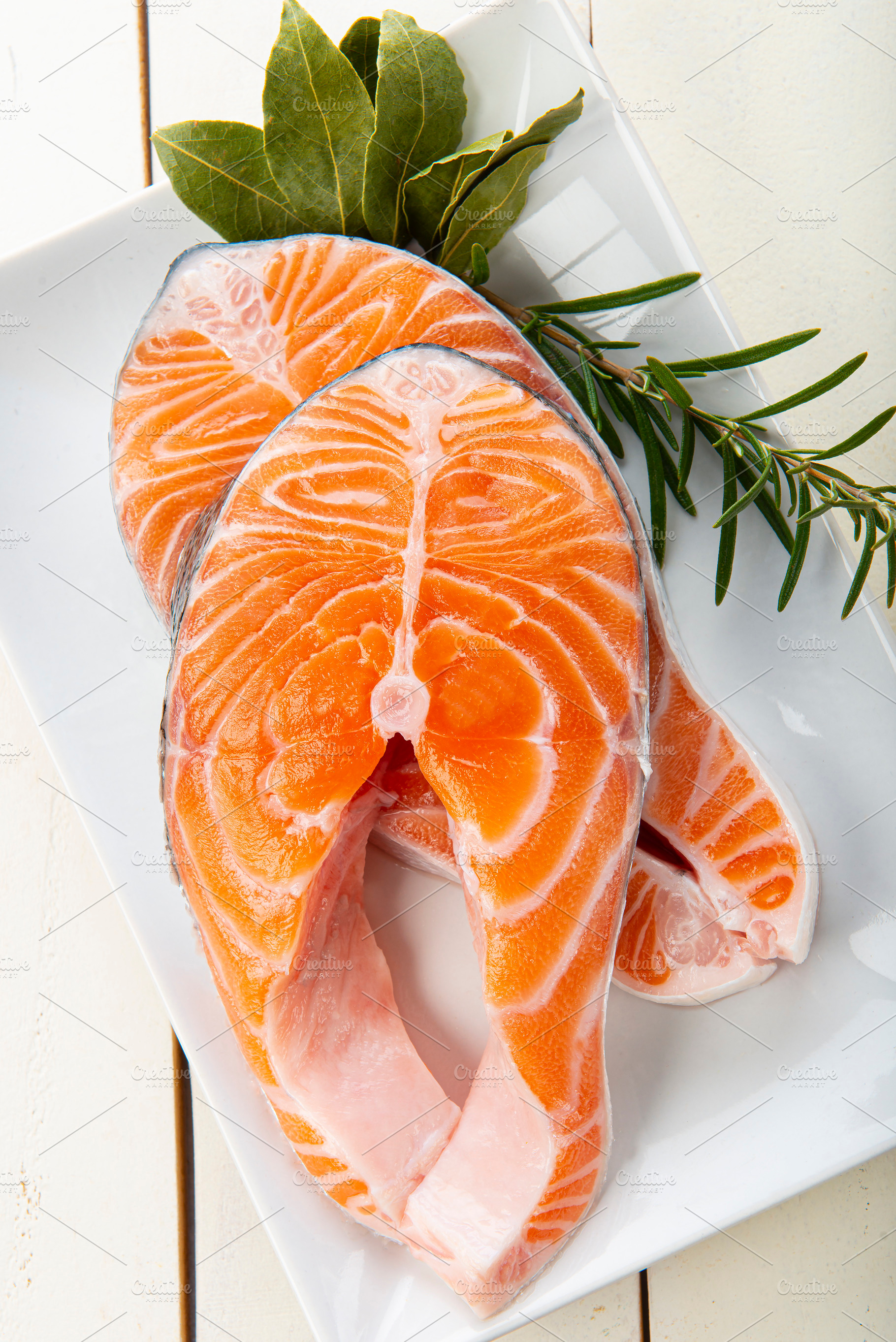Fresh salmon fillets, a Food & Drink Photo by Angel Simon Photography