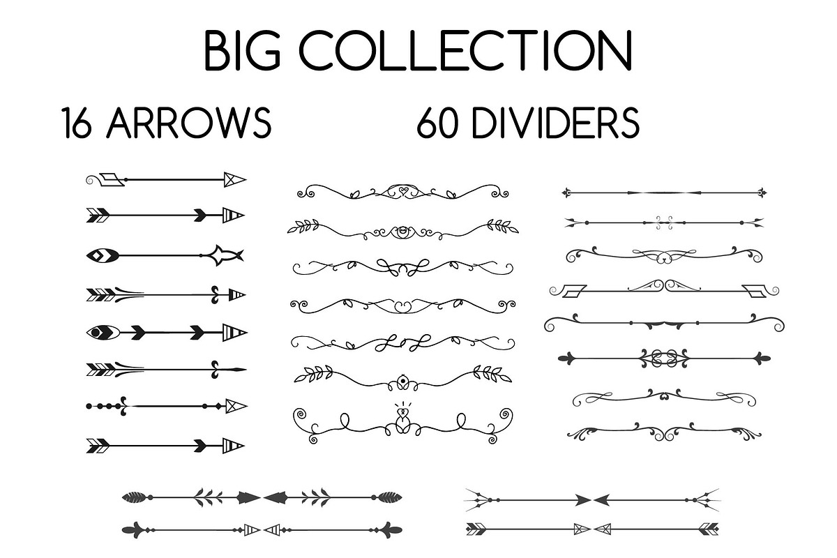 Dividers and arrows collection, a Decorative Illustration by naum_studio