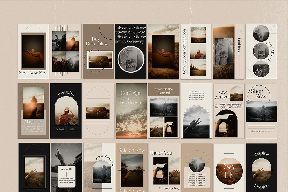 Canva Instagram Templates, a Social Media Template by Wild Wander Collective (Photo 4 of 8)