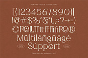 Merona – Vintage Display Typeface, a Serif Font by Mahesans Co (Thumbnail 10 of 10)