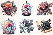 Gothic Roses Clipart, an Illustration by DreamCafeArt (Thumbnail 4 of 7)