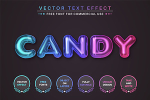 Candy - Editable Text Effect