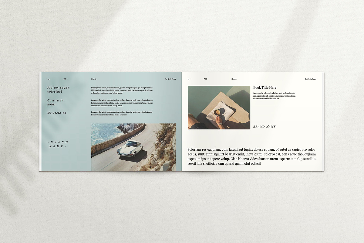 Book Title Layout Landscape Template, a Brochure Template by ArtisanaAura (Photo 7 of 11)