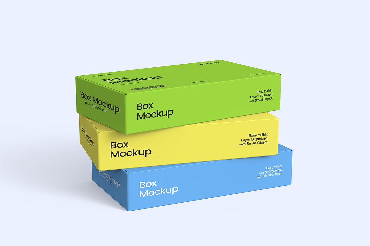 Stacked Packaging Box Mockup, an Advertising Mockup by graphypix (Photo 1 of 4)
