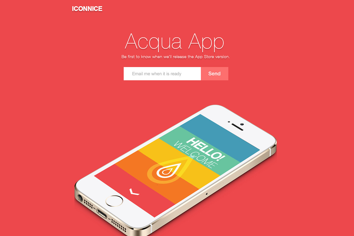 Acqua App subscribe, an App Template by iconnice (Photo 1 of 3)