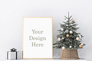 Christmas Frame Mockup- 1320, a Print Template by Mockup Shop