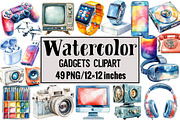 Gadgets Clipart, an Illustration by Design Market (Thumbnail 1 of 4)