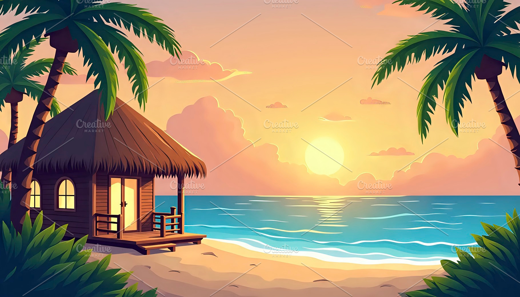 Design a private bungalow by the sea, a Photo by LOGOCREATIVE
