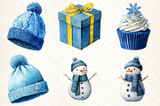 Watercolor Blue Winter PNG, an Illustration by Libby Wishes (Thumbnail 7 of 7)