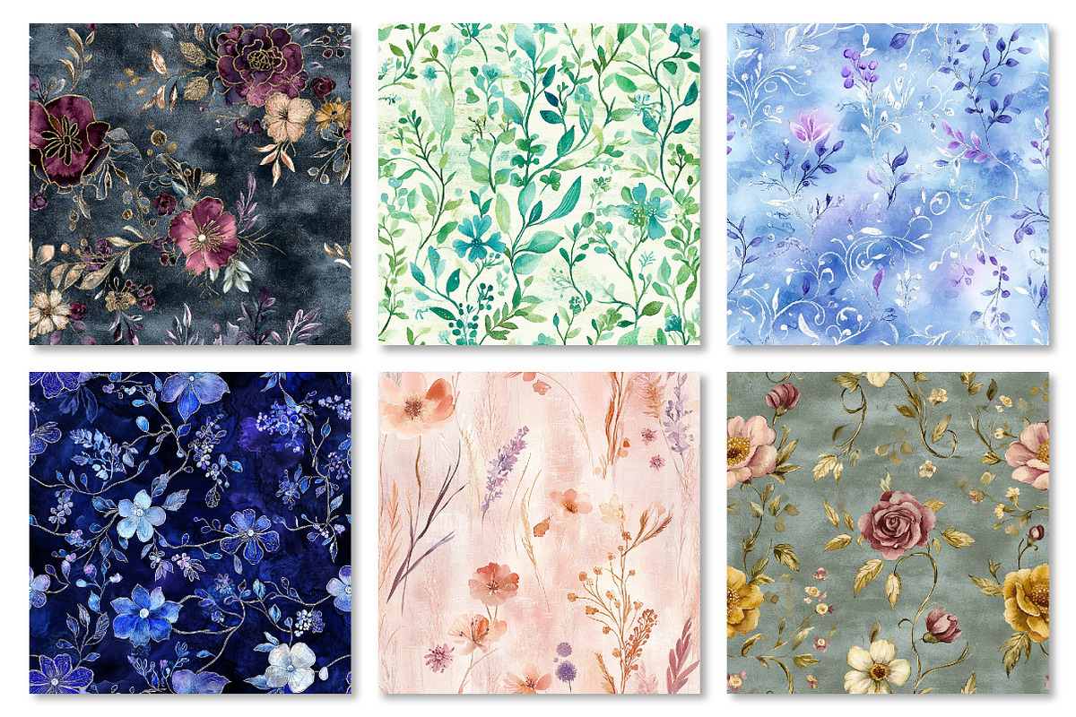 Abstract Watercolor Seamless Pattern, a Texture Graphic by Dream Creation (Photo 3 of 6)
