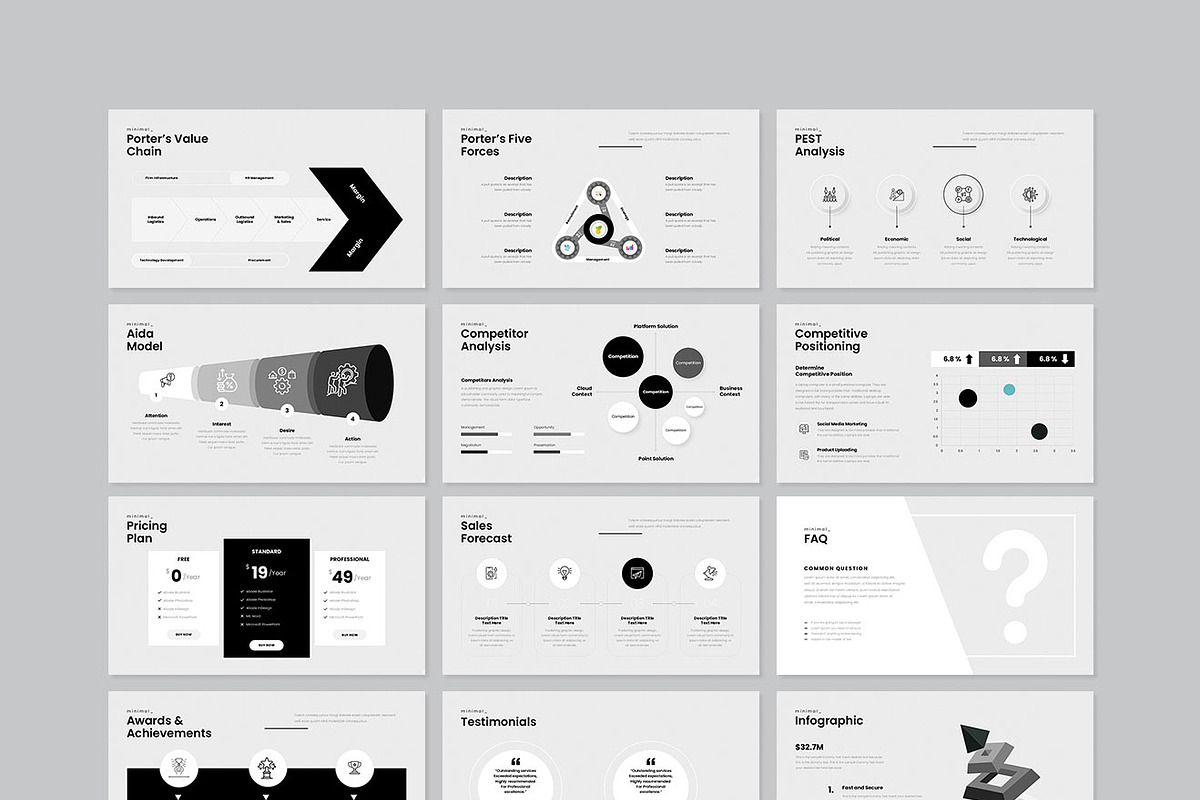 Minimal Presentation Template, a Presentation Template by GenerousArt (Photo 8 of 8)