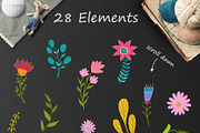 Vector Flower Foxes, an Animal Illustration by Olesya Agudova (Thumbnail 3 of 8)