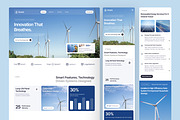 Solar & Renewable Energy Website UI, an UI Kit Template by peterdraw (Thumbnail 7 of 7)