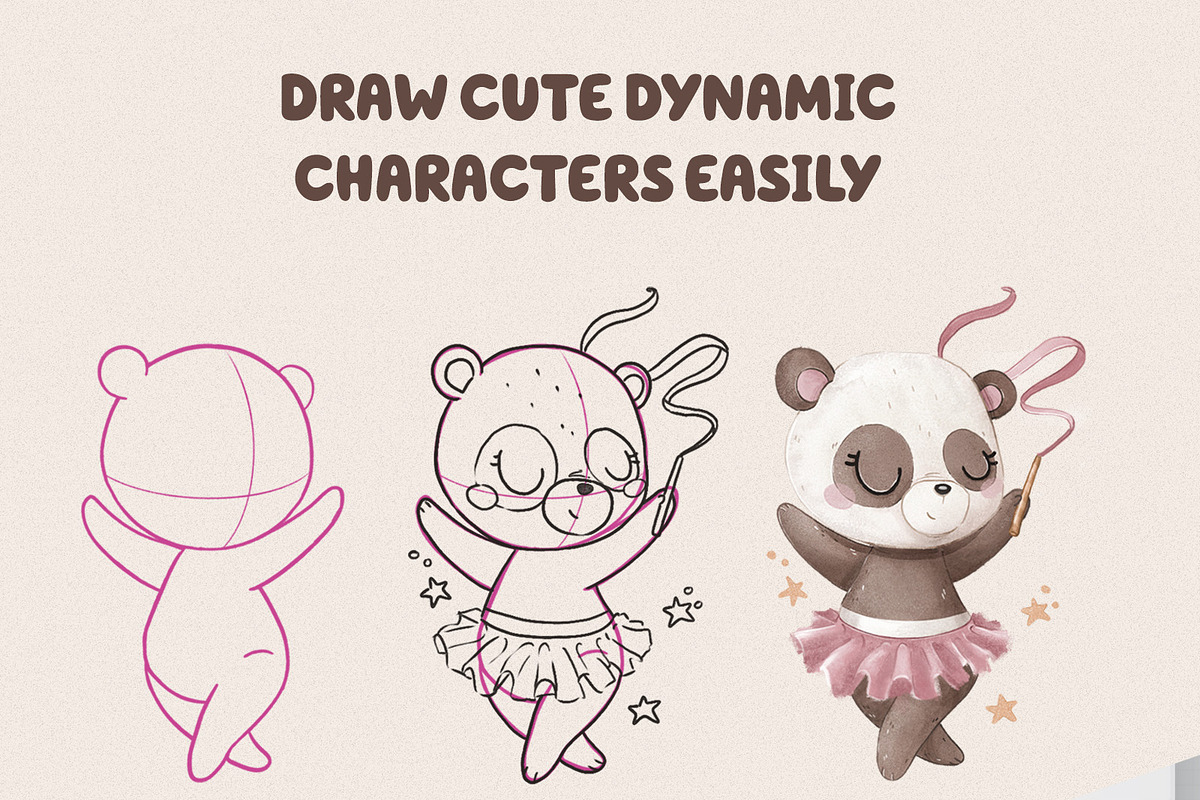 Procreate Whimsical Poses Pack, a Brush Add-On by Brzozowska (Photo 2 of 5)