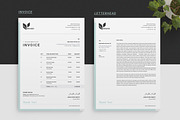 Minimalist Invoice with Letterhead, a Stationery Template by CreativeZoom (Thumbnail 2 of 4)