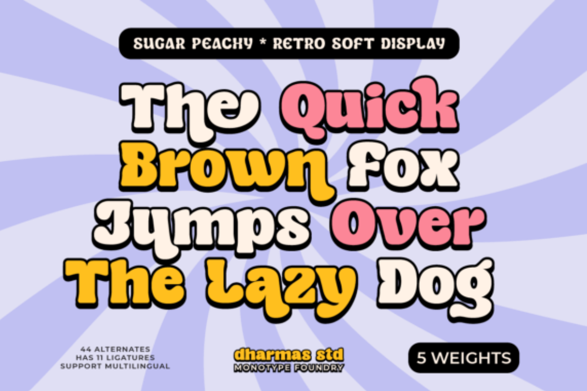 Sugar Peachy Font, a Font by shopcosm (Photo 2 of 3)