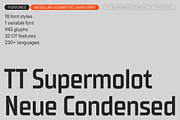 TT Supermolot Neue Condensed, a Sans Serif Font by TypeType (Thumbnail 1 of 6)
