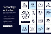 Animated Technology Icons, a Solid Icon by Prosymbols (Thumbnail 1 of 5)
