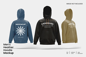 Men's Heather Hoodie Mockup, a Hoody Mockup by Unerispace