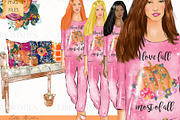 Cosy Fall Autumn Clipart, an Illustration by Libby Wishes (Thumbnail 7 of 8)
