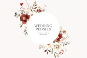 Wedding Peonies, a Decorative Illustration by PeDe Designs (Thumbnail 5 of 10)