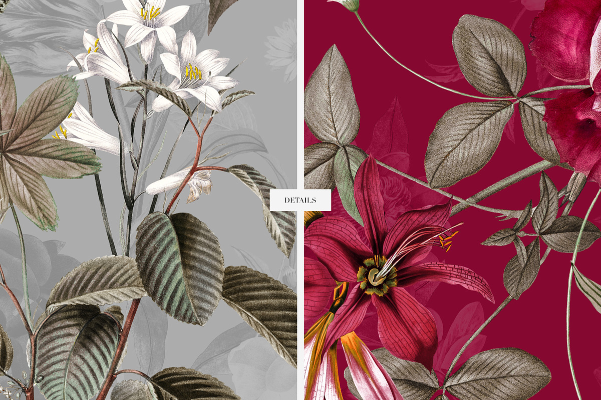 Seamless Floral Patterns And Motifs, a Pattern Graphic by LEAFure (Photo 8 of 10)