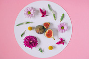 Flat lay floral Stock Photo, a Mockup by GalinaMalinka (Thumbnail 8 of 10)