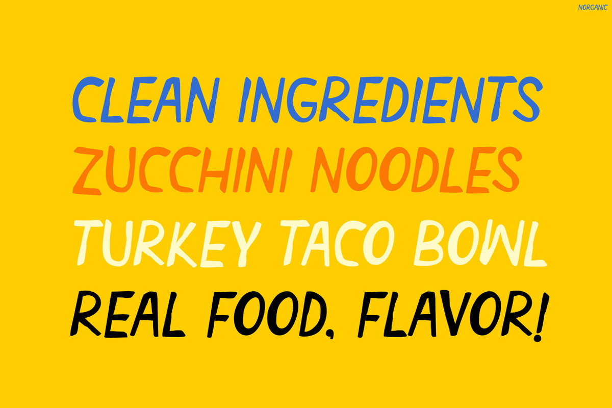 Norganic, a Script Font by Pinisi ART (Photo 7 of 10)