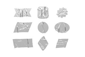 Sticker Tape Set 9 Shape 3D Model