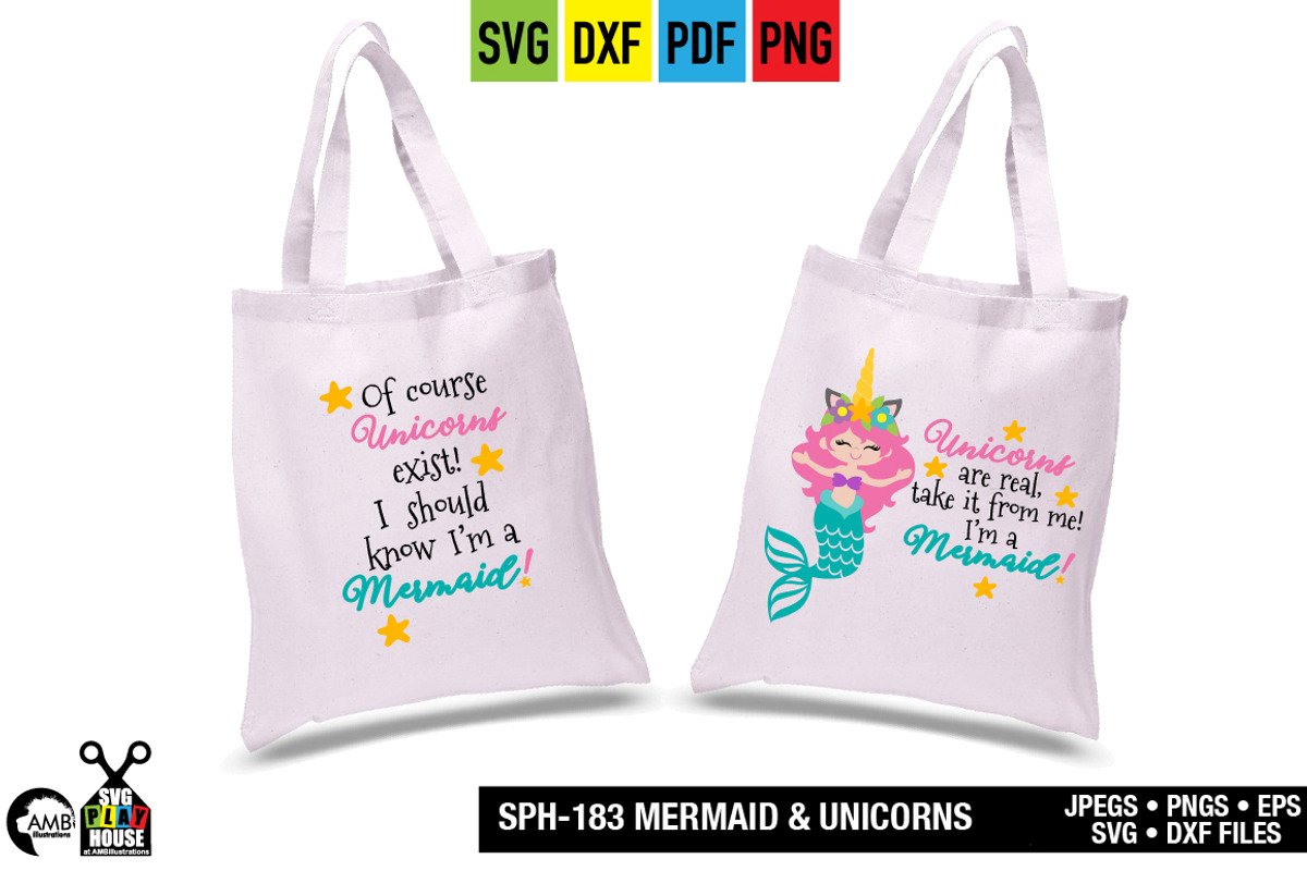 Mermaids and Unicorns SPH-183, an Illustration by AMBillustrations (Photo 2 of 4)