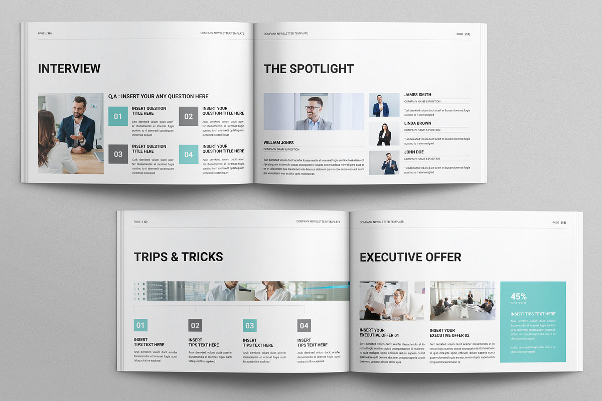 Company Newsletter Landscape, a Brochure Template by E-Type (Photo 5 of 7)