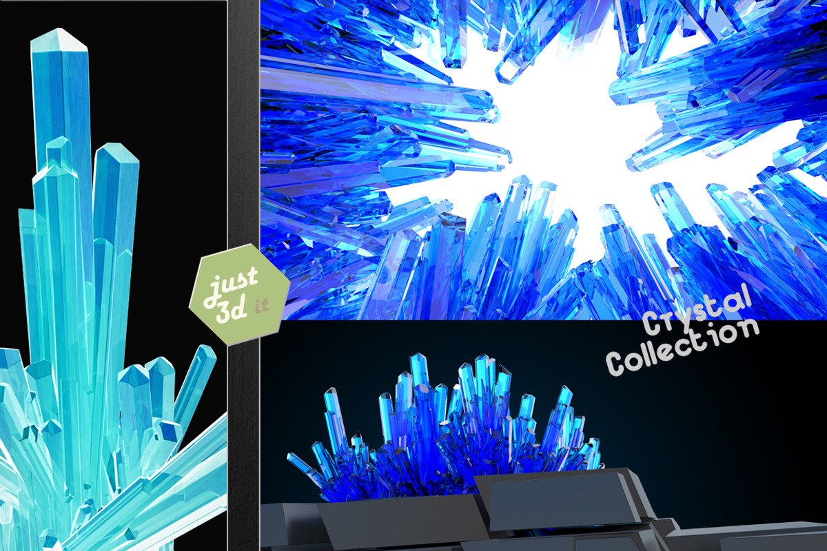 Cool blue Meth crystals