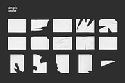 Glued Paper Mockups, a Print Template by ls.graphics (Thumbnail 2 of 9)