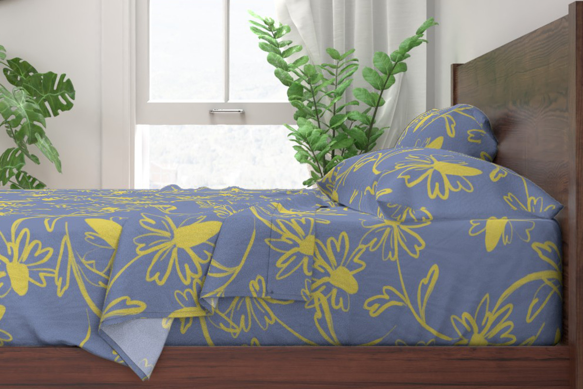 Neon wild daisy flowers pattern, a Pattern Graphic by Cotton Melon pattern Shop (Photo 5 of 5)