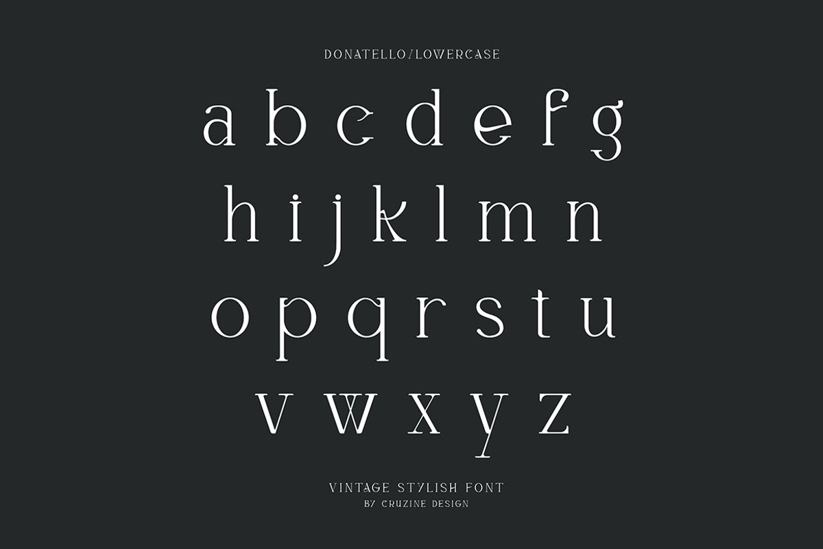 Donatello - Modern Serif Font, a Serif Font by Cruzine (Photo 4 of 6)