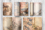 36 Japan Junk Journal Pages, a Background Graphic by LA Design (Thumbnail 7 of 10)