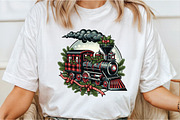 Christmas Train PNG Sublimation, an Illustration by Libby Wishes (Thumbnail 3 of 5)