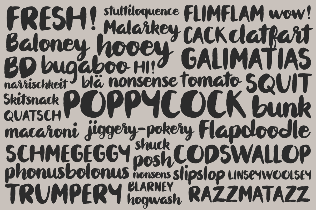 Applejack - A brush font trio preview 5