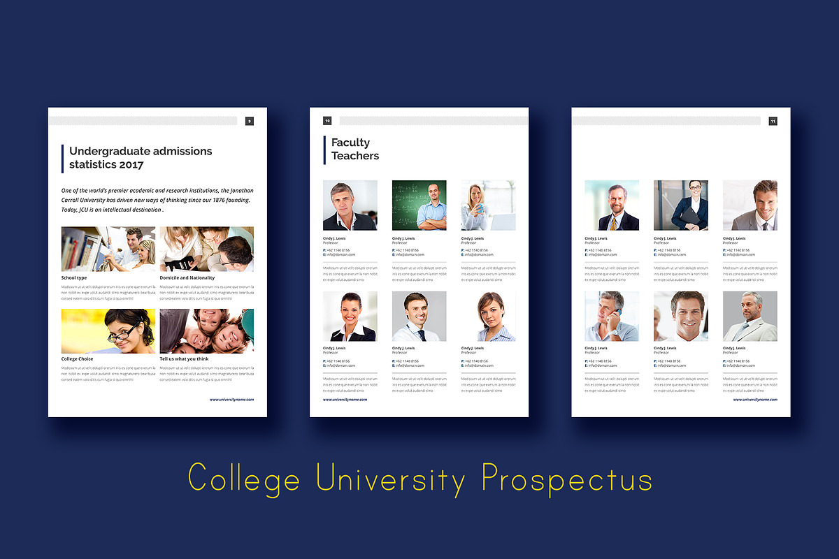 College University Prospectus, a Brochure Template by azadcsstune