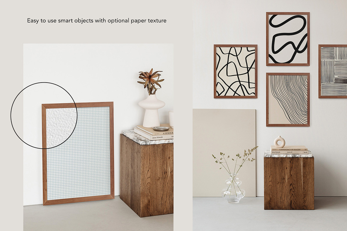 Althea- Minimal frame mockup bundle, a Print Template by Negative Space (Photo 2 of 7)
