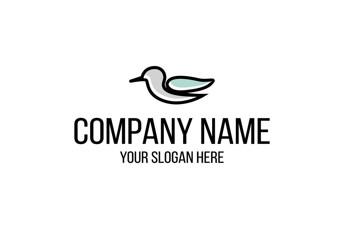 Line Art Bird Logo, a Branding & Logo Template by juliawan