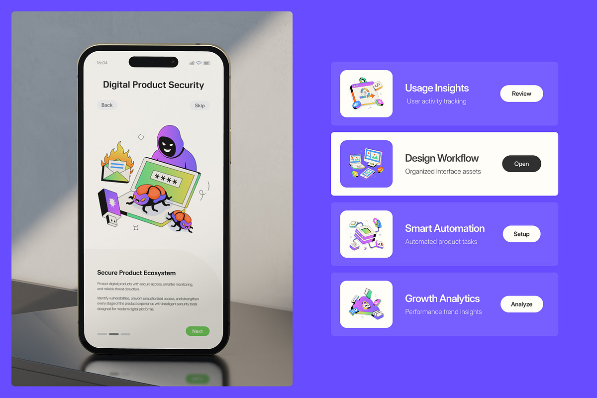 90 Digital Product UX Illustrations, a Technology Illustration by Creative Stall (Photo 7 of 13)
