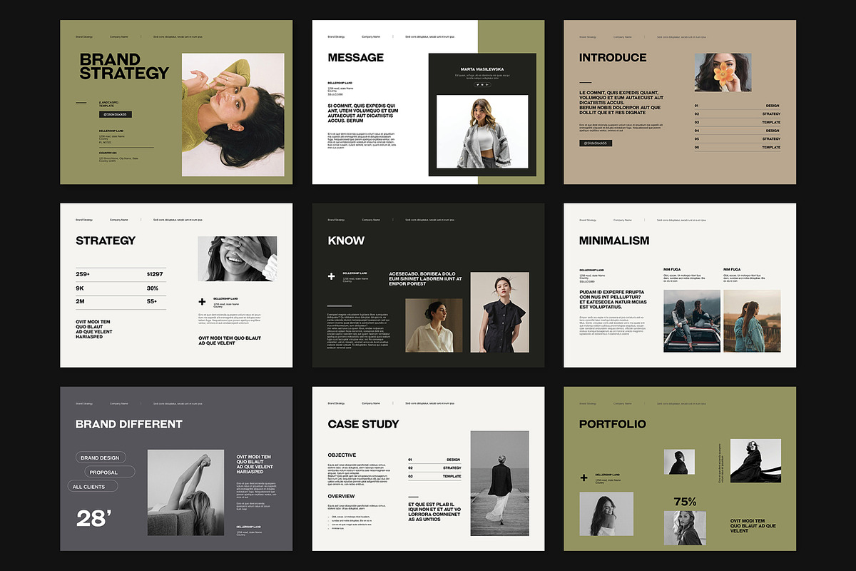 Brand Strategy Template, a Brochure Template by slidestock55 (Photo 7 of 8)