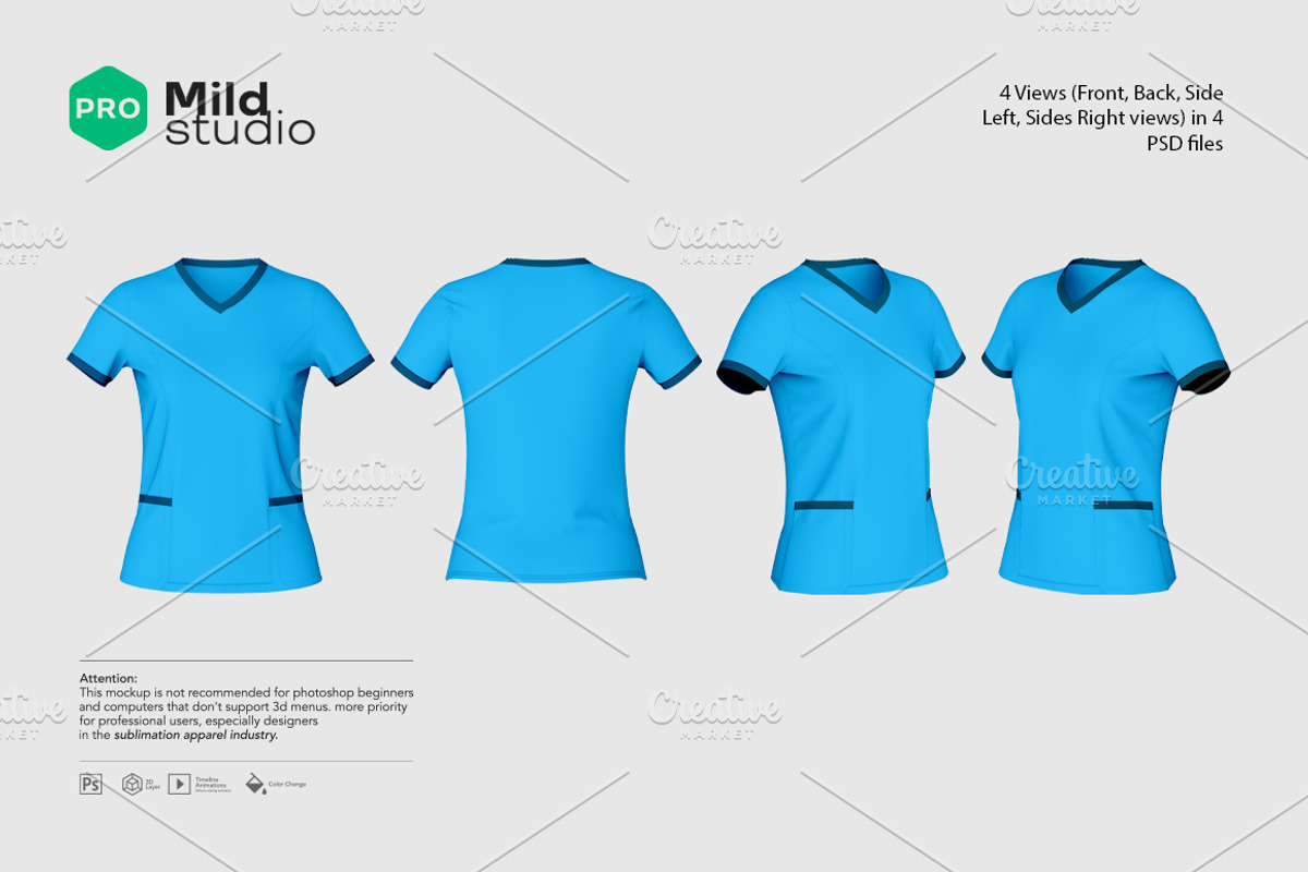 Medical T-Shirt Mockup v02, a Shirt Mockup by Mildstudio (Photo 2 of 10)