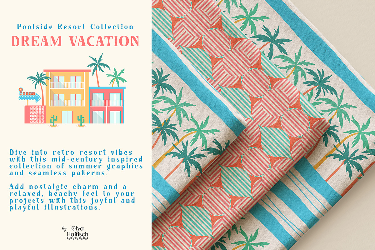 Dream Vacation Vector Collection, a Seasonal Illustration by Olya Haifisch (Photo 2 of 12)