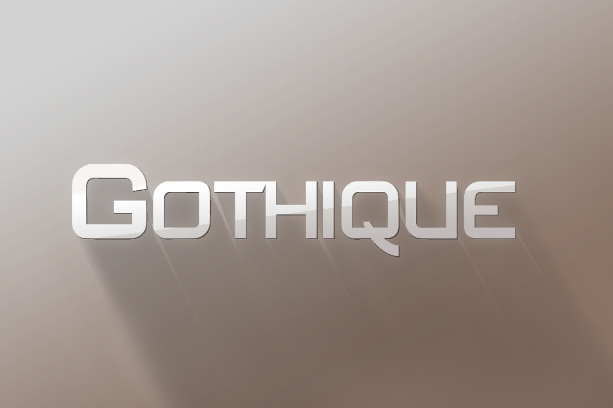Gothique Modern Sans Serif Font